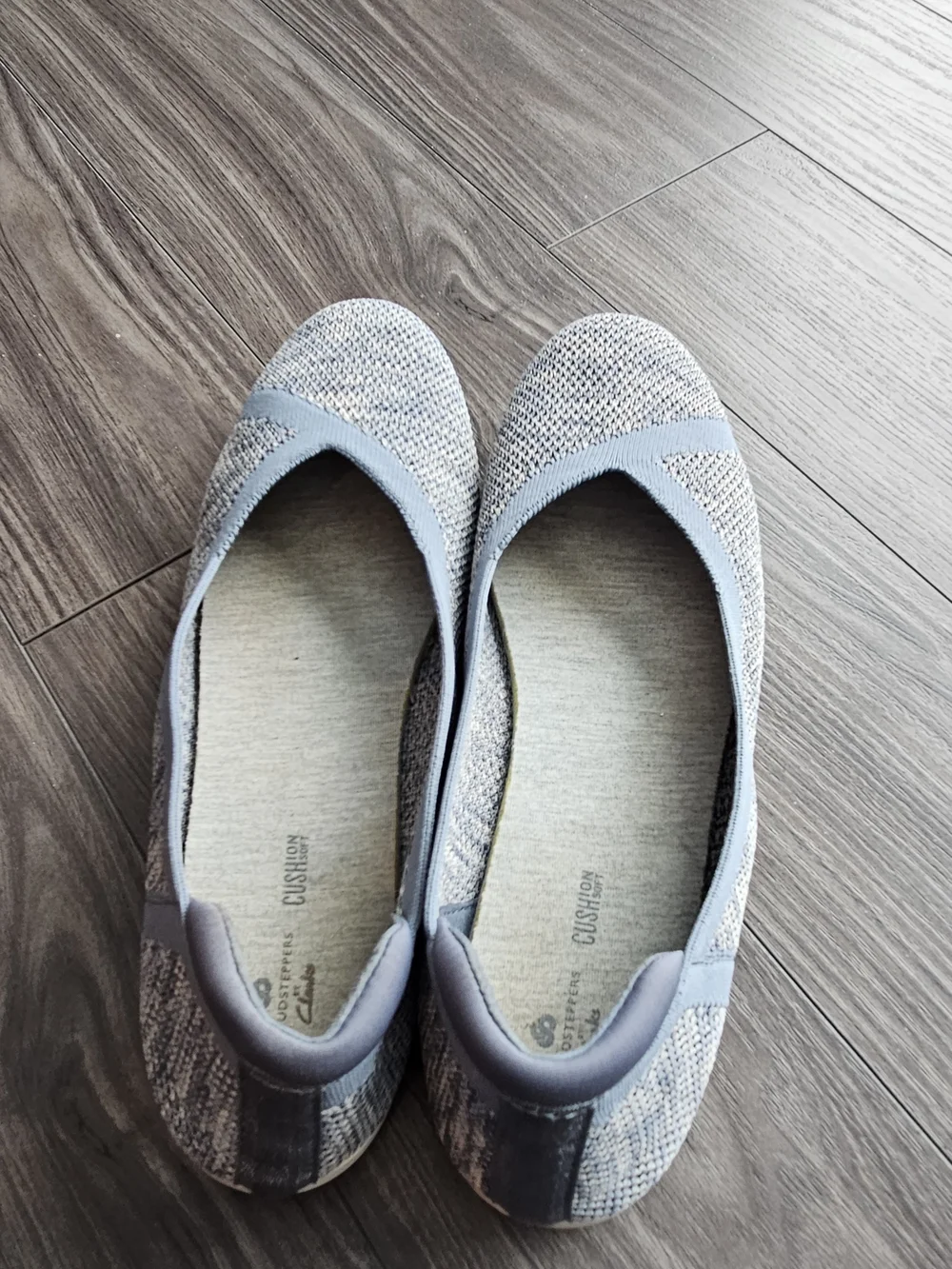 Clarks Cloudstepper Cushion Soft Blue Flats